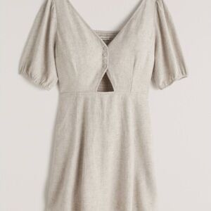 Abercrombie and Fitch linen blend mini dress